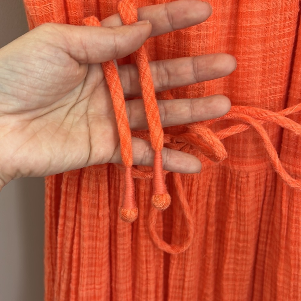 Apiece Apart Gauzy Cotton Blend Saluda Tier Maxi Dress In Nastu Size Small - Picture 12 of 14